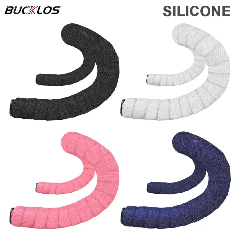 BUCKLOS Silicone Road Bike Handlebar Tape – Soft Bar Wrap Bicycle Handlebar Tape Nixie