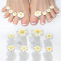 8PCS Daisy Rhinestone Silicone Toe Separators – Pedicure Tool Toe Separators Nixie 03