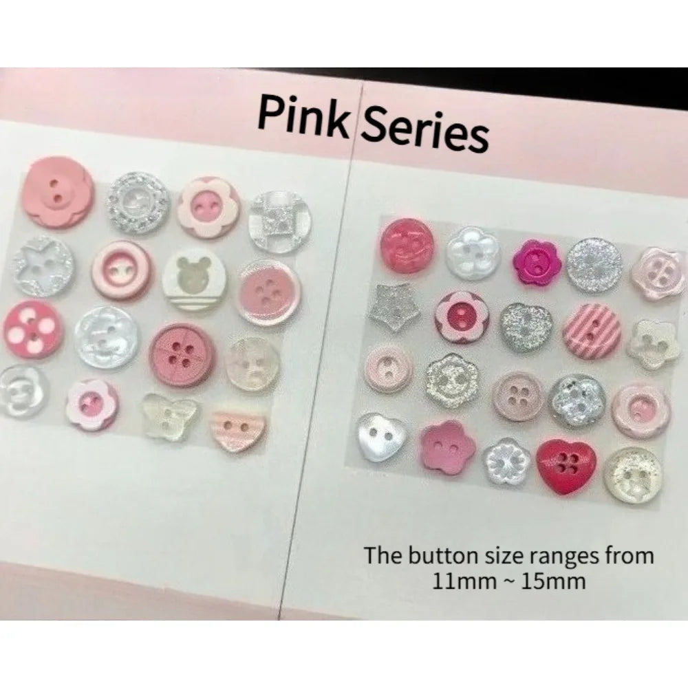 20pc Winter Snowflake Blind Box Buttons for DIY Scrapbooking