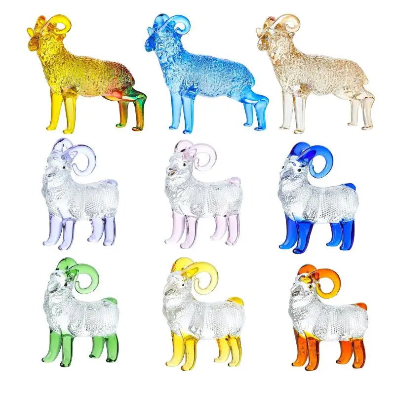2027 Zodiac Sheep Crystal Figurine – Décor & Gift Crystal Figurine Nixie