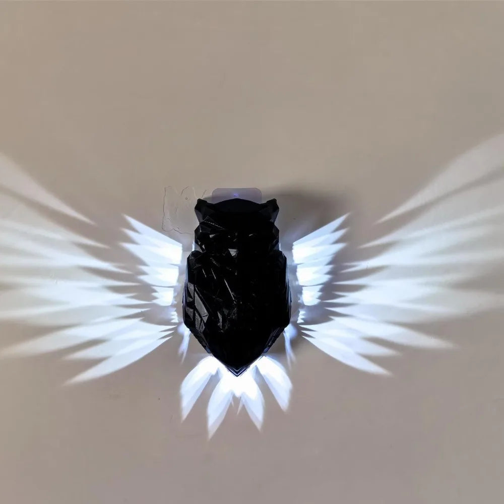 3D Animal Wall Light – LED Night Lamp, ABS, Battery Powered