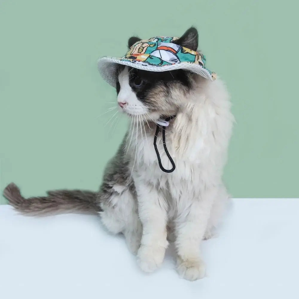 Adjustable Pet Sun Hat for Cats & Dogs | Breathable Outdoor Pet Sun Hat Nixie