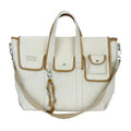 Nixie Large Canvas Tote Bag – Women's Shoulder Crossbody Bag Canvas Tote Bag Nixie White