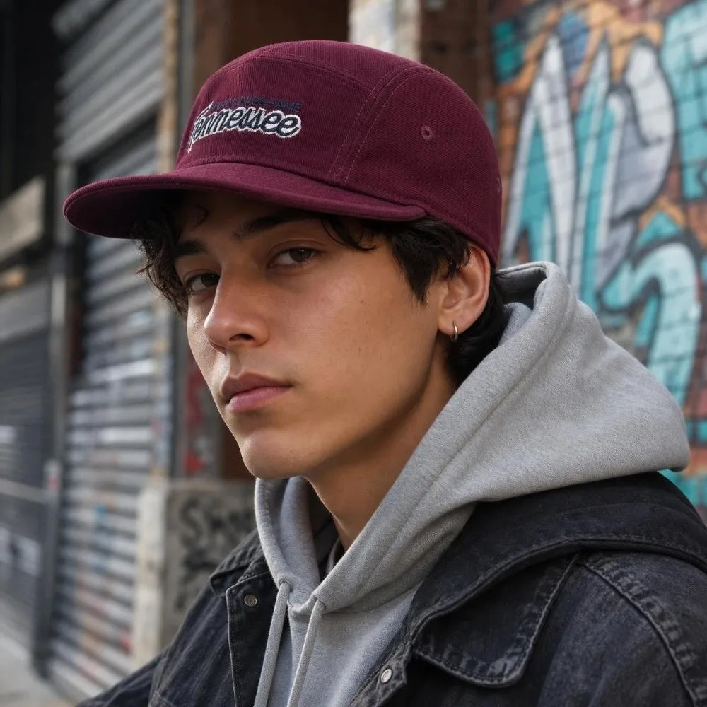Short Brim Embroidered Snapback Trucker Baseball Cap – Unisex Baseball Snapback Cap Nixie