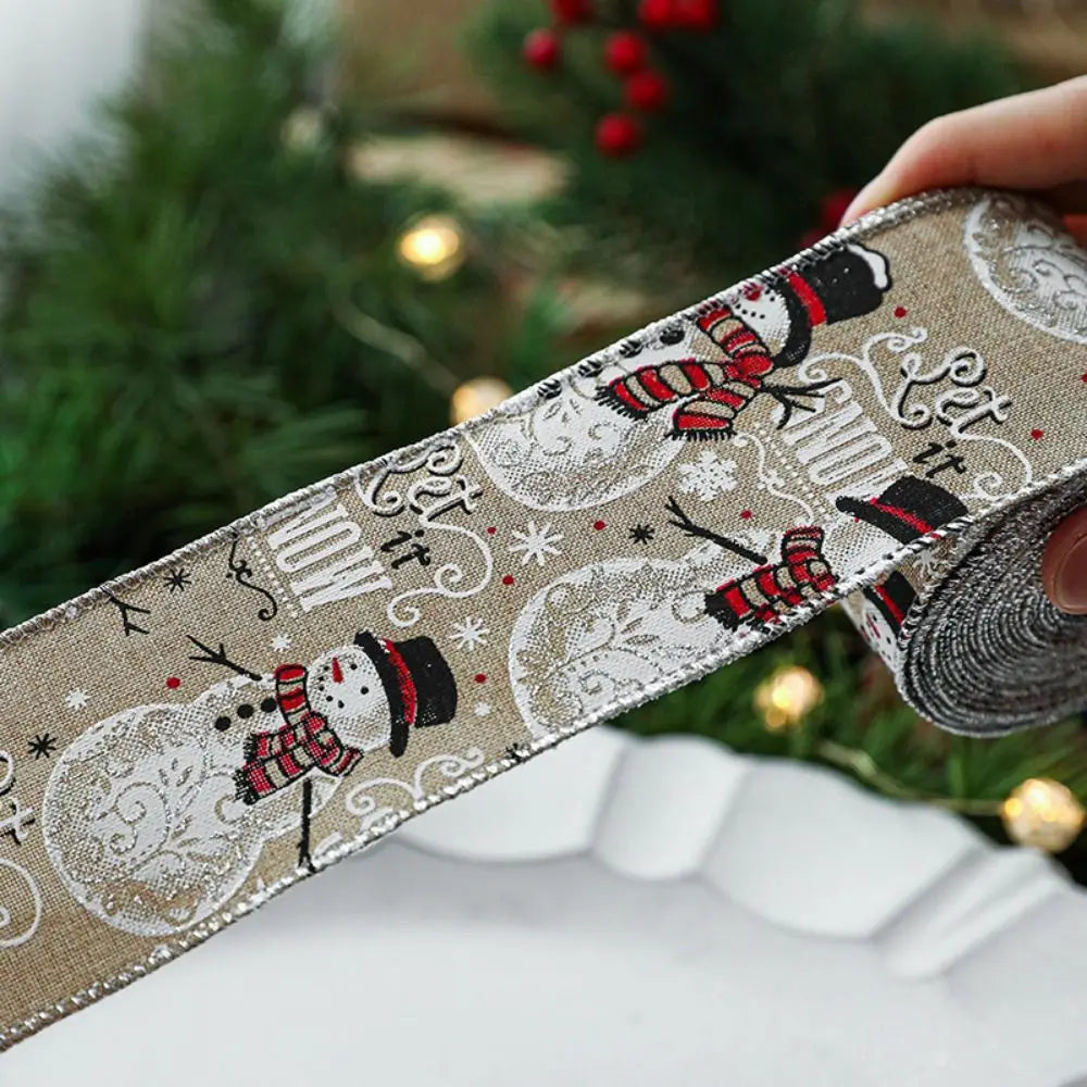 Christmas Red Burlap Ribbon 2M – DIY Festive Craft Ribbon Craft Ribbon Nixie