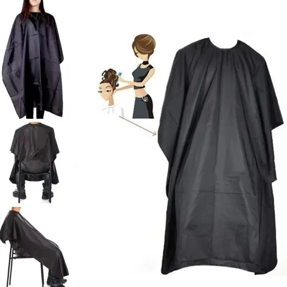 Black Professional Hairdressing Cape – Waterproof Barber Cutting Gown Hairdressing Cape Nixie