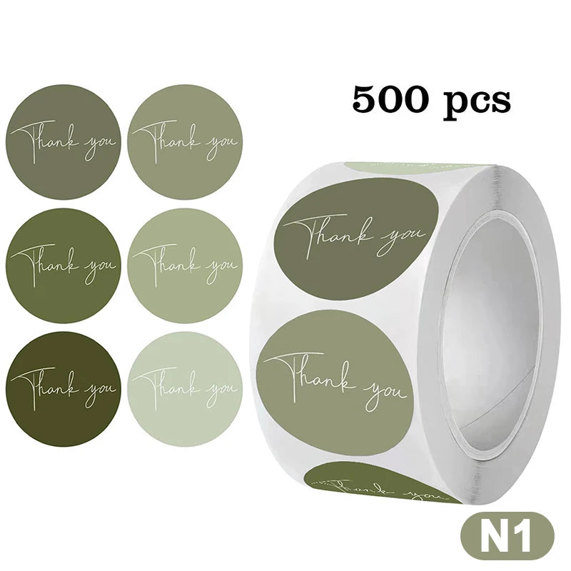 500 Pcs Thank You Stickers – Cute Labels for Business & Gifts Thank You Stickers Nixie 1