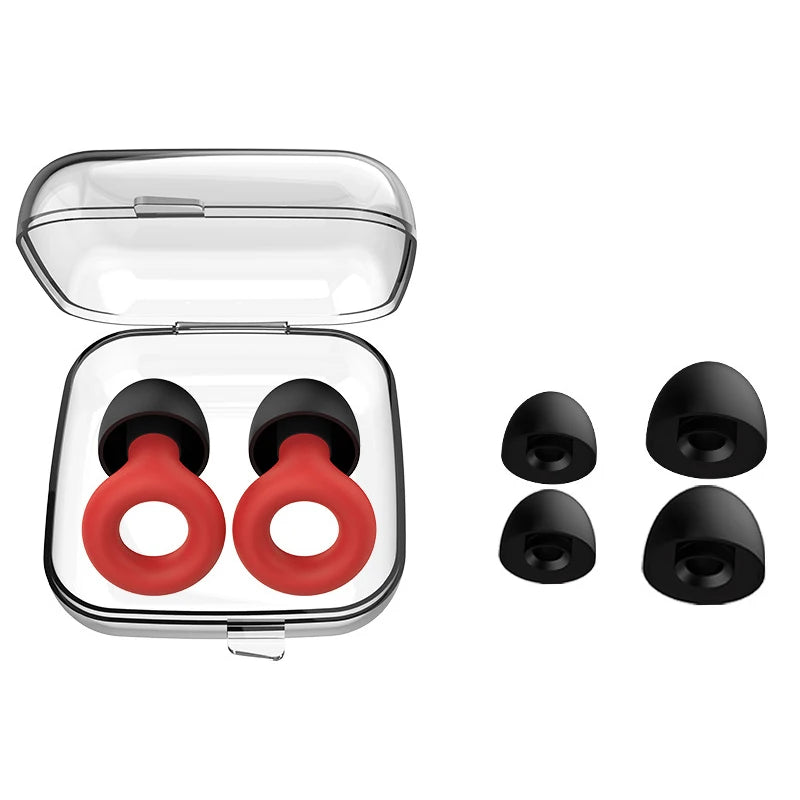 Silicone Loop Earplugs for Sleep, Swimming & Surfing