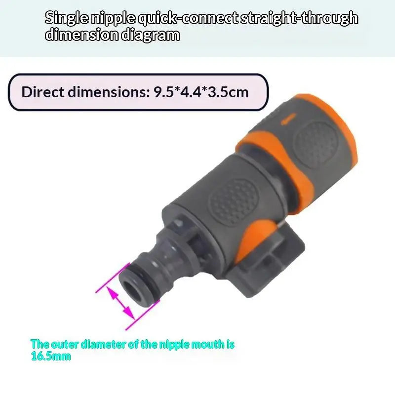 Garden Hose Quick Connector with Shut-Off Valve | 1/3 Pcs