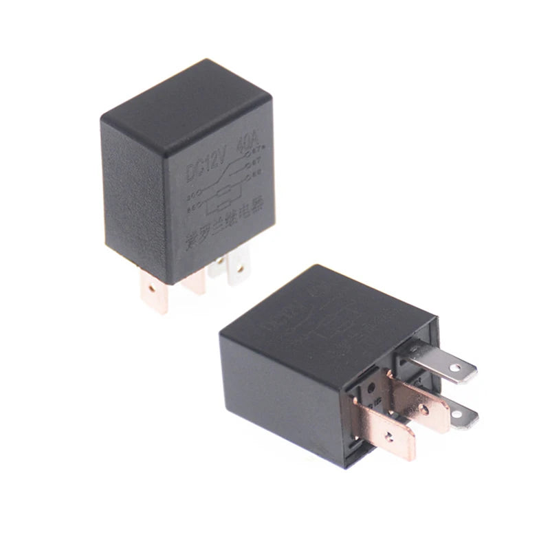 DC 12V 40A Automotive Relay SPDT 4/5 Pin with Harness Socket Automotive Relay Nixie