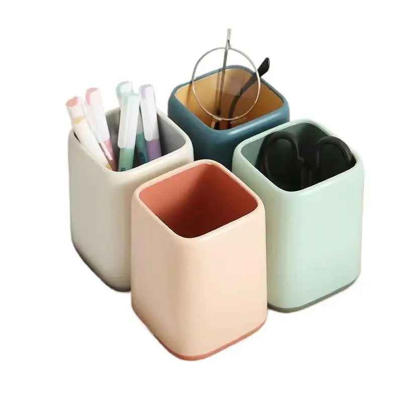 Plastic Desk Pen Organizer – Kawaii Stationery Holder Desk Pen Organizer Nixie