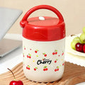 Insulated 304 Stainless Steel Lunch Box with Carry Bag Insulated Lunch Box Nixie Cherry