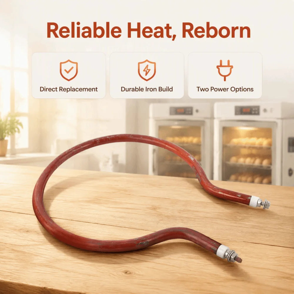 200W/300W Circular Incubator Heater Tube Replacement Element