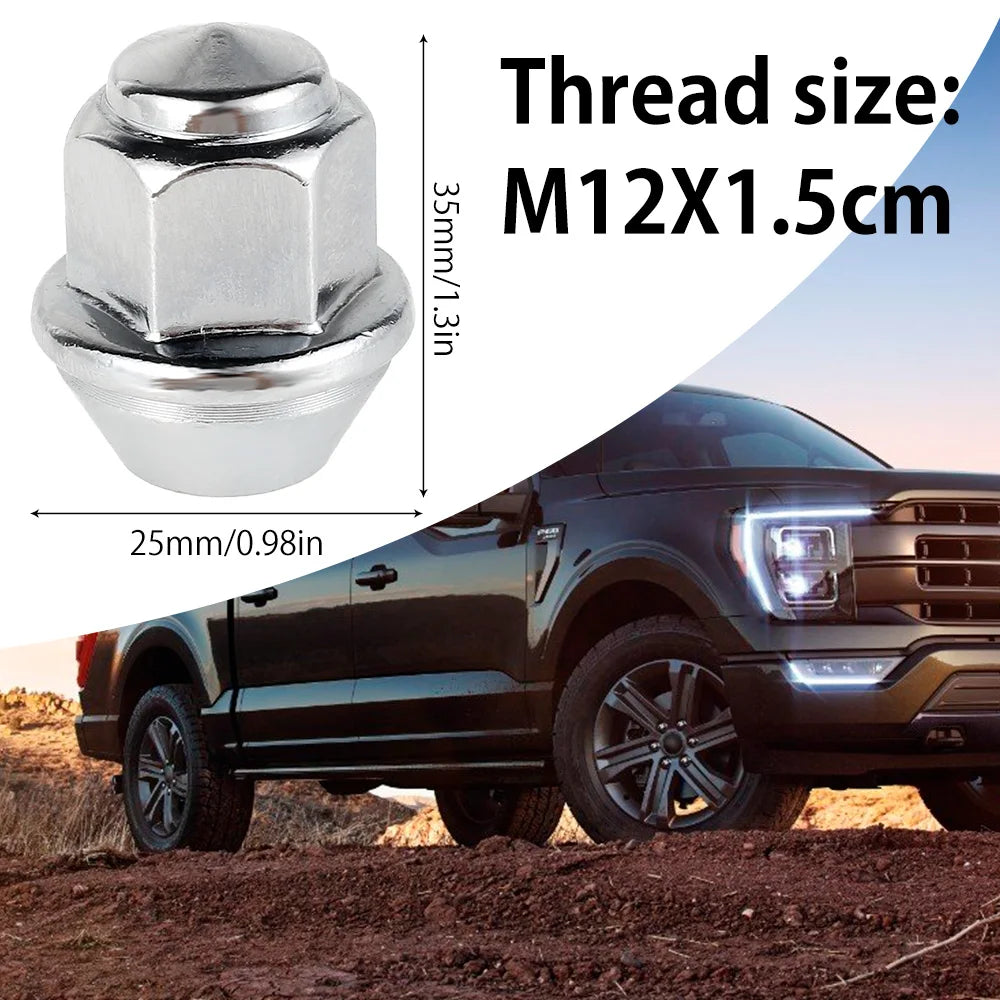 20Pcs M12x1.5 Ford Wheel Nuts 19mm Hex 60° Taper OEM 1678260 Wheel Lug Nuts Nixie