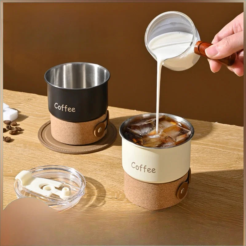 304 Stainless Steel Travel Coffee Tumbler with Straw & Lid Travel Coffee Tumbler Nixie