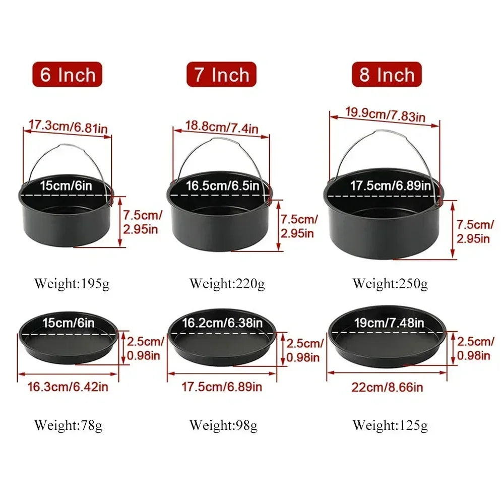 Round Cake Mold 6/7/8 Inch Non-Stick Carbon Steel Baking Pan Cake Baking Pan Nixie