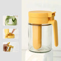 2-in-1 Glass Seasoning Jar with Spoon | Moisture-Proof Salt Can