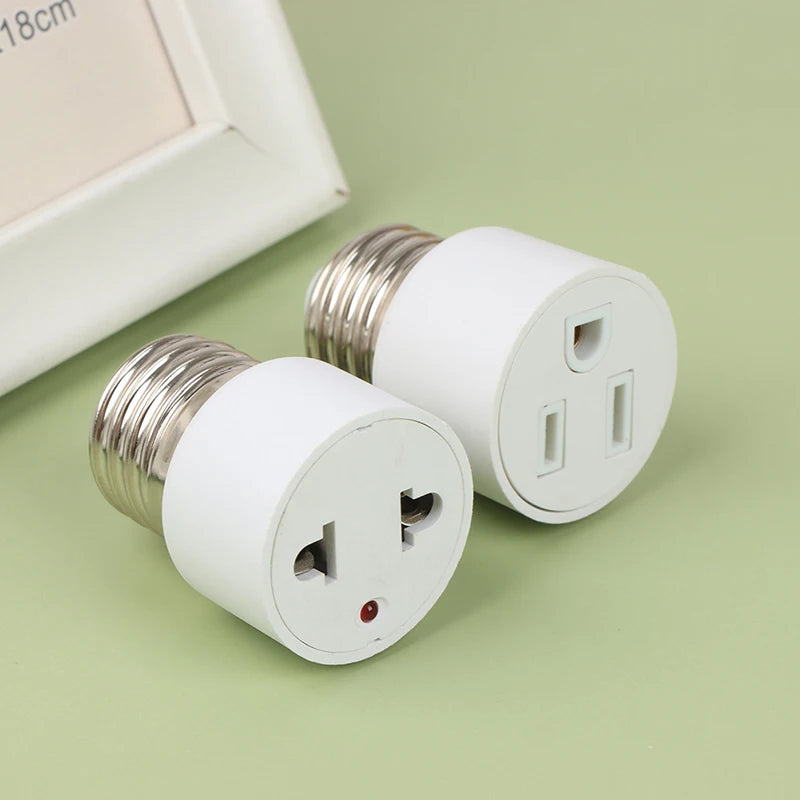 E26 E27 B22 Lamp Holder to US/EU Power Plug Adapter Lamp Socket Adapter Nixie