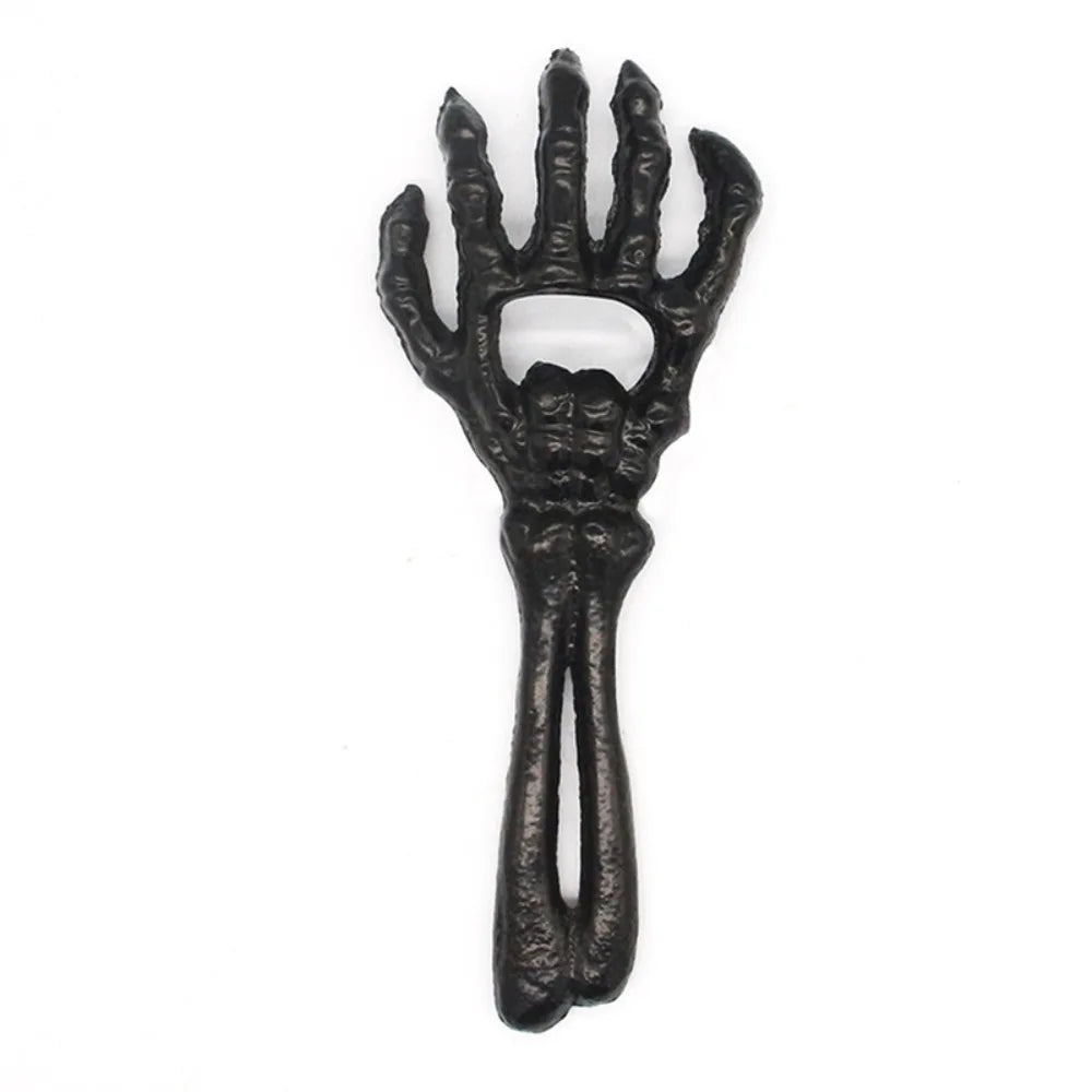 Cast Iron Skeleton Hand Bottle Opener – Halloween Bar Tool Bottle Opener Nixie black
