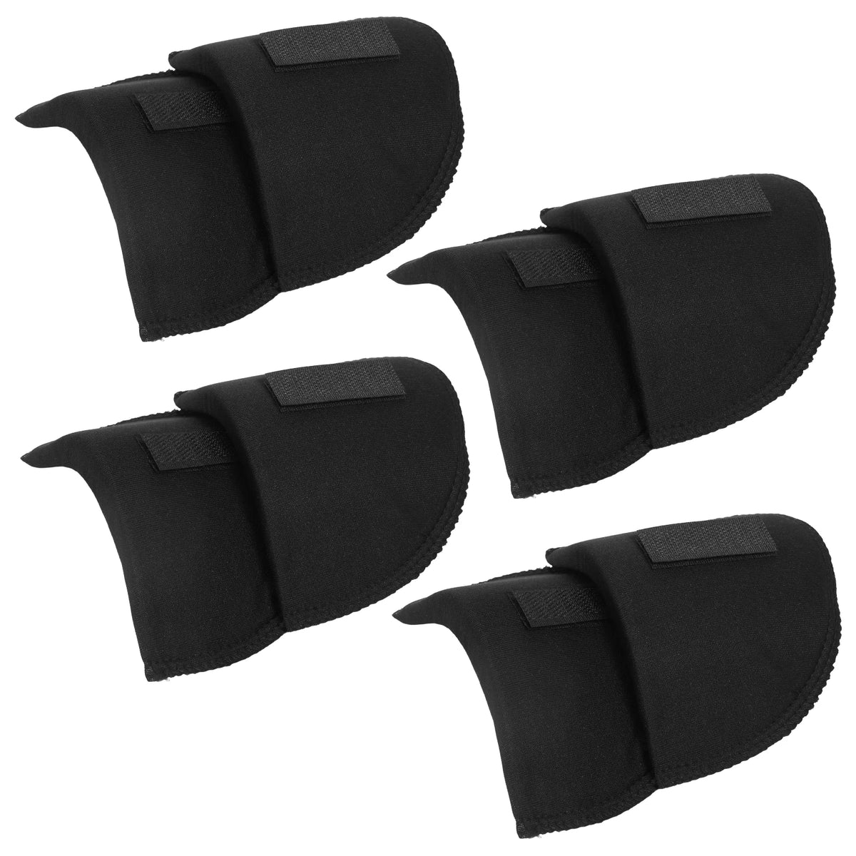 4 Pairs Sponge Shoulder Pads for Blazers, Jackets & Shirts Sewing Shoulder Pads Nixie Black 4Pairs