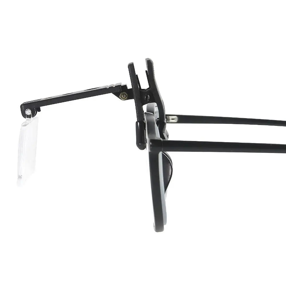 Clip-On LED Magnifier Loupe 1.5x 2.5x 3.5x Folding Eyeglass LED Magnifier Loupe Nixie