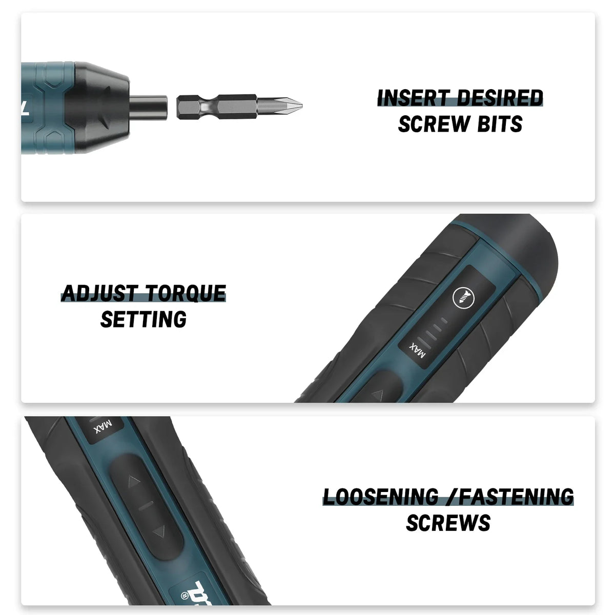 Nixie Cordless Screwdriver 3.6V 5N·m 1/4" Chuck 1300mAh Cordless Screwdriver Nixie