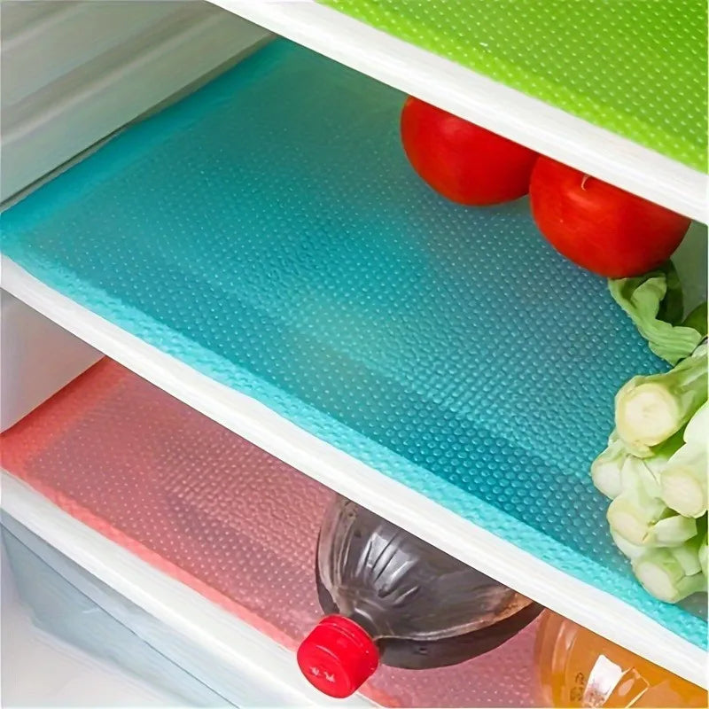 4-Piece Silicone Fridge Shelf Liner Pads – Waterproof & Easy Clean Shelf Liner Pads Nixie