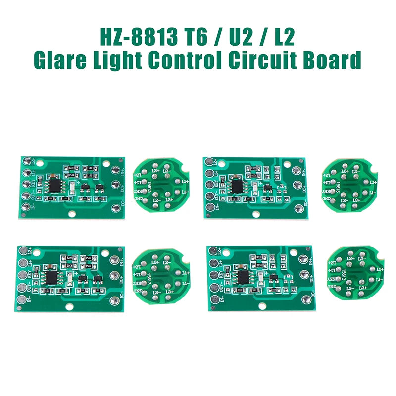 HZ-8813 Flashlight Driver Board PCB – 3 & 5 Function T6 U2 L2