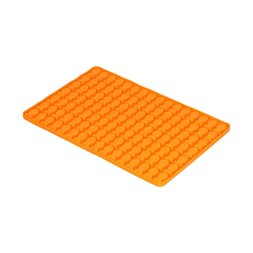 Silicone Fish Shape Dog Biscuit Mold – 112 Holes, Non-Stick Dog Treat Mold Nixie