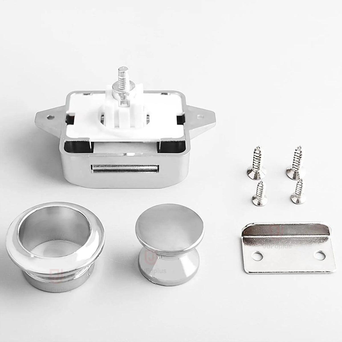RV Push Button Cabinet Latch – Metal Lock for Camper & Boat