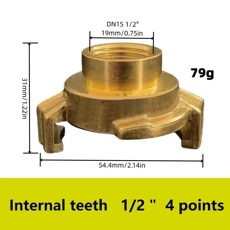 Garden Hose Quick Connect Set – DN15/DN20/DN25 Copper Tap Connectors Hose Quick Connector Nixie A1
