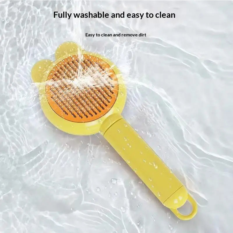 Self-Cleaning Pet Grooming Brush for Dogs & Cats Pet Grooming Brush Nixie