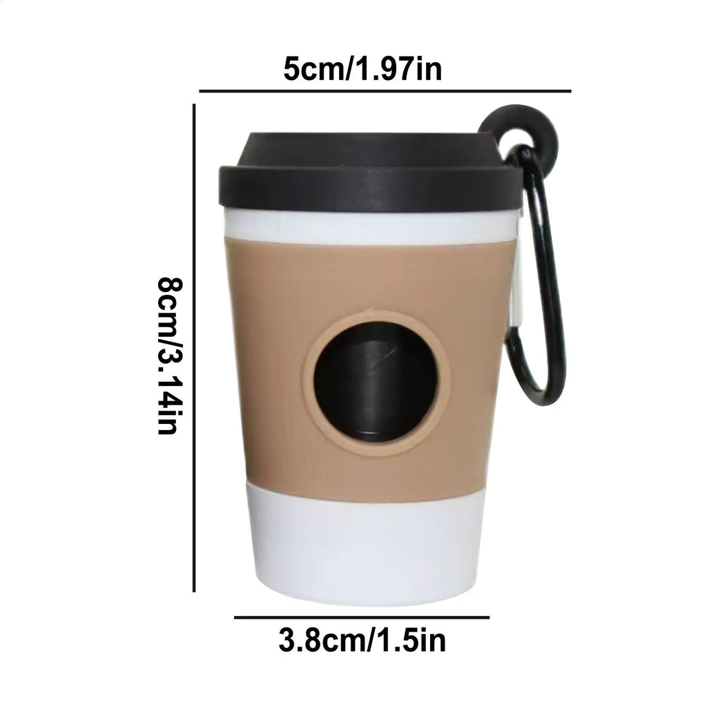 Coffee Cup Dog Poop Bag Holder – Portable Waste Dispenser