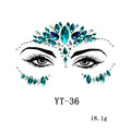 3D Crystal Rhinestone Face Stickers – Festival & Masquerade Face Gem Stickers Nixie 2 China Mainland