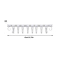 No-Drill Adhesive Sliding Hook Rail Cabinet Organizer