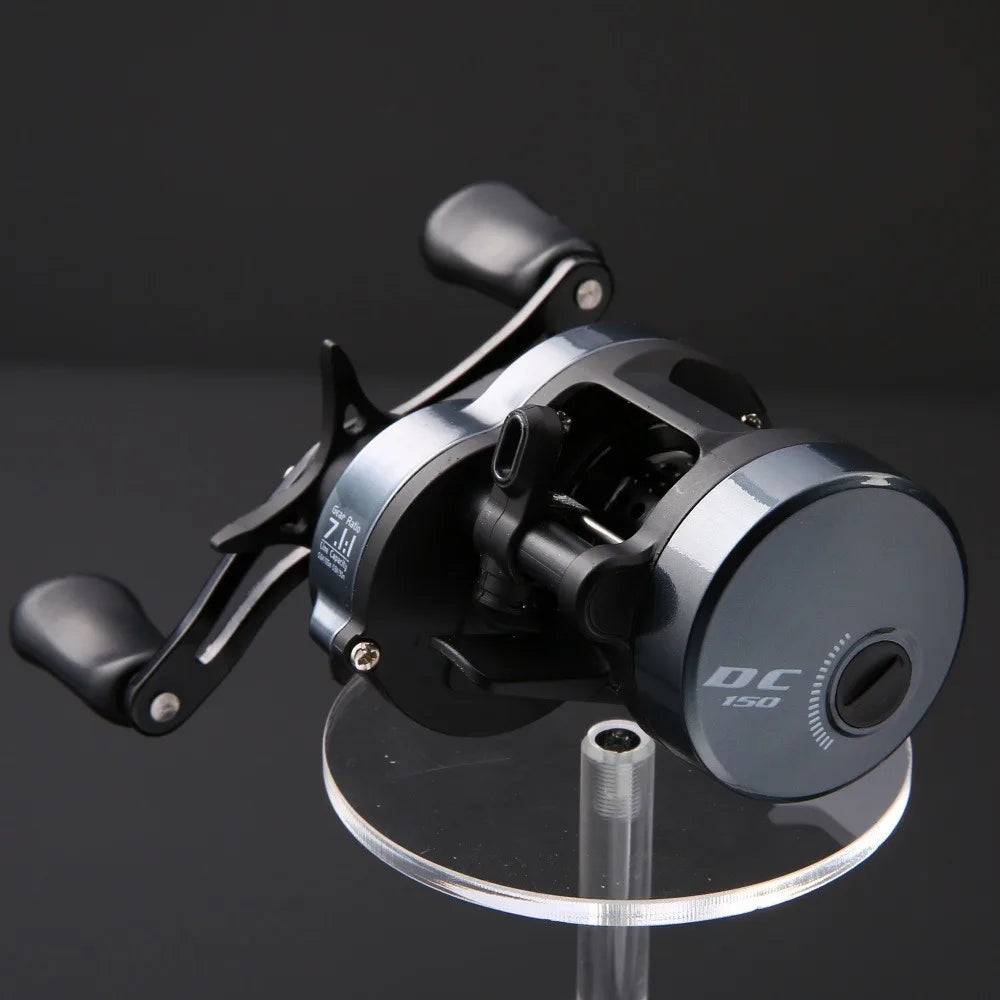 Baitcasting Reel 7.1:1 Gear Ratio 8kg Drag DC Brake 6+1 Bearings Baitcasting Fishing Reel Nixie Right Hand