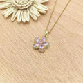 Women's Gold Heart Pendant Necklace – Adjustable Clavicle Chain Pendant Necklace Nixie XL1997-145
