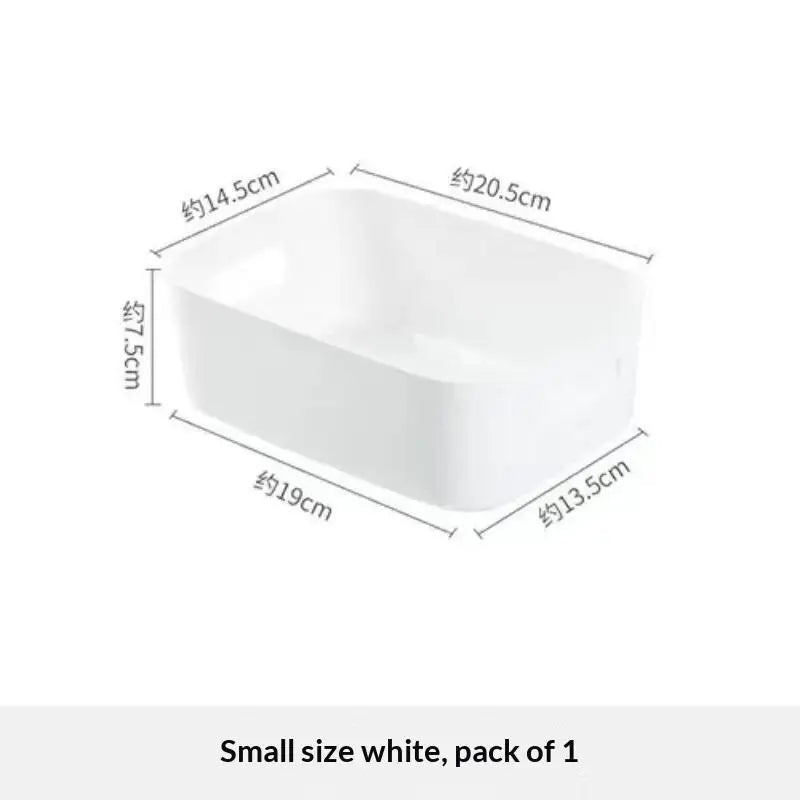 Stackable Plastic Storage Bins with Carry Handles | Organizer