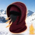 Waterproof Polar Fleece Balaclava Hat – Thermal Face & Neck Warmer Balaclava Hat Nixie Red-1