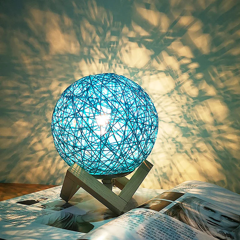 Round Hand-Woven Rattan Pendant Lampshade 20cm | Boho Décor Pendant Lampshade Nixie