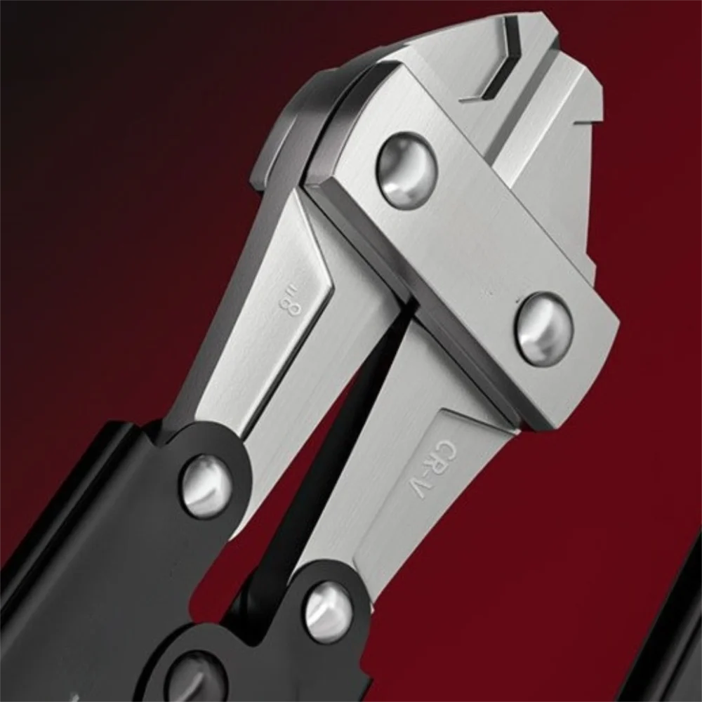 Nixie Mini Bolt Cutter – Rubber Handle Metal Wire Shears Mini Bolt Cutter Nixie