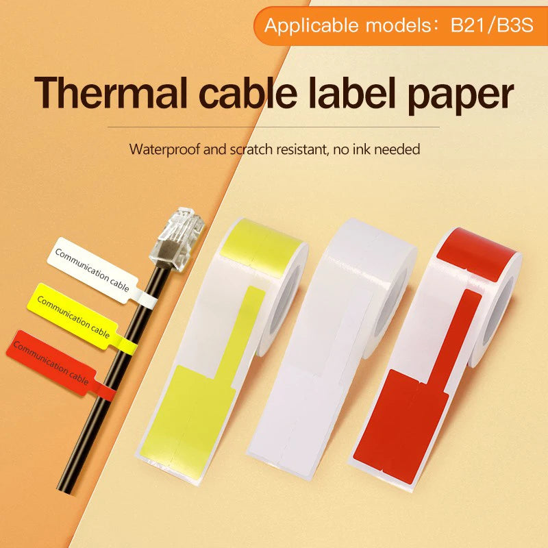 NiiMBOT B1 B21 Thermal Label Rolls – Waterproof Self-Adhesive Thermal Label Rolls Nixie