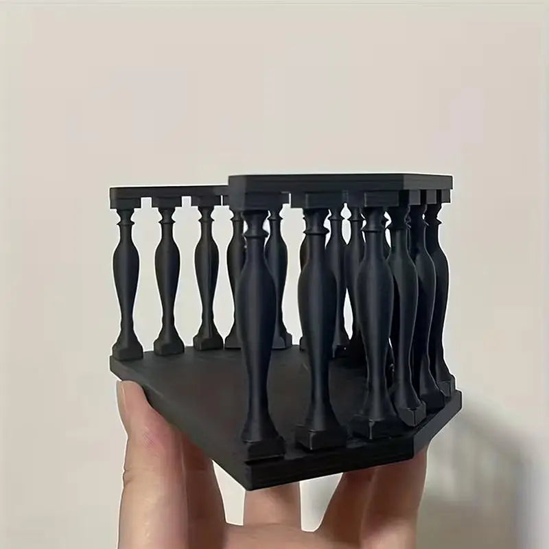 Miniature Dollhouse Balcony with Railing – European DIY Decor Dollhouse Accessory Nixie