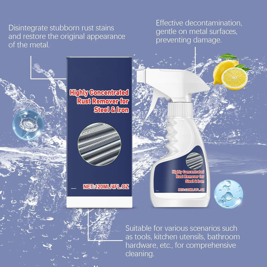 120ml Metal Rust Remover Spray – Multi-Purpose Derusting