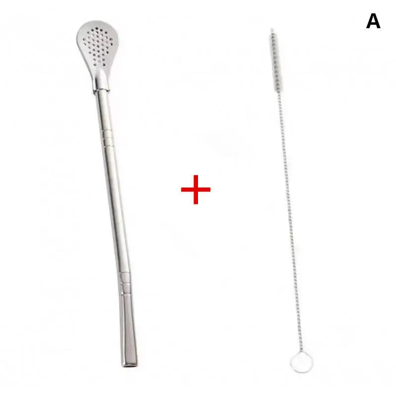 Stainless Steel Bombilla Filter Straw – Reusable Yerba Mate Set Reusable Filter Straw Nixie A