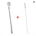 Stainless Steel Bombilla Filter Straw – Reusable Yerba Mate Set Reusable Filter Straw Nixie A