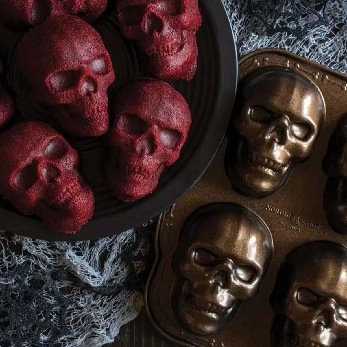 3D Skull Baking Mold – Halloween Cake & Biscuit Mold