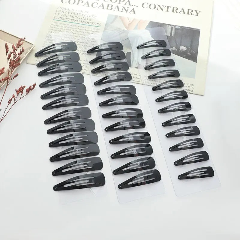 36-Piece Black Tassel Hair Clips Set – Adults & Girls Hairpins Hair Clips Set Nixie