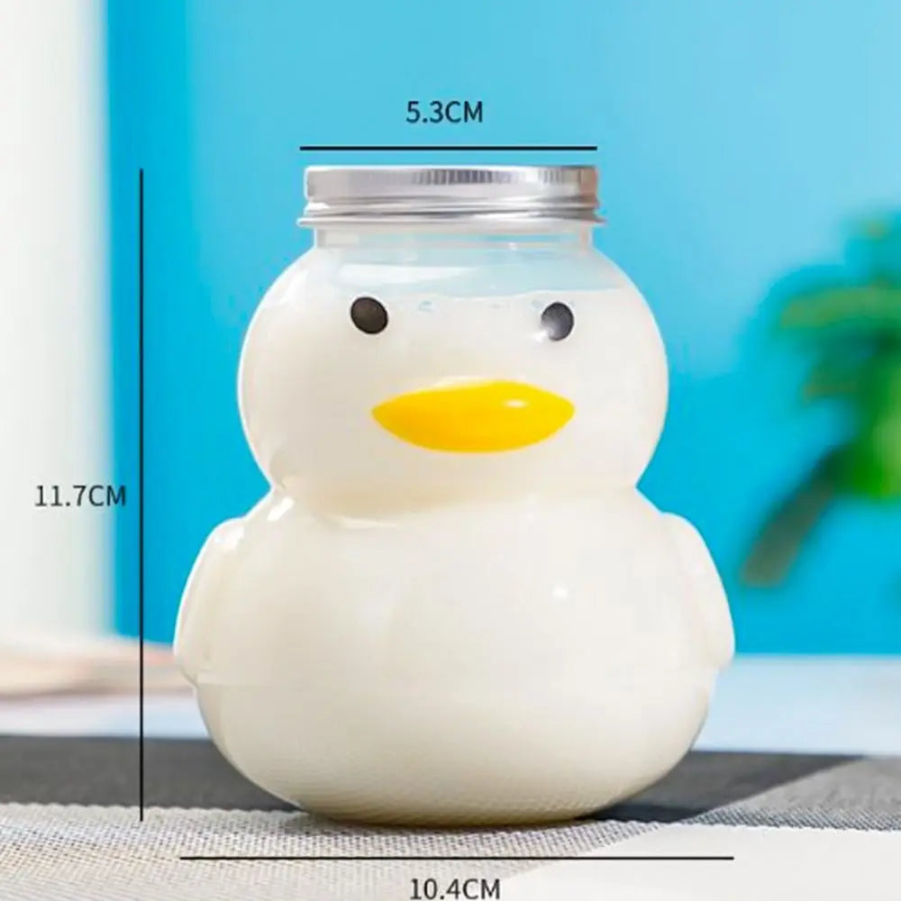 Cute Duck Water Bottle 500ml | BPA-Free Transparent PET Novelty Water Bottle Nixie