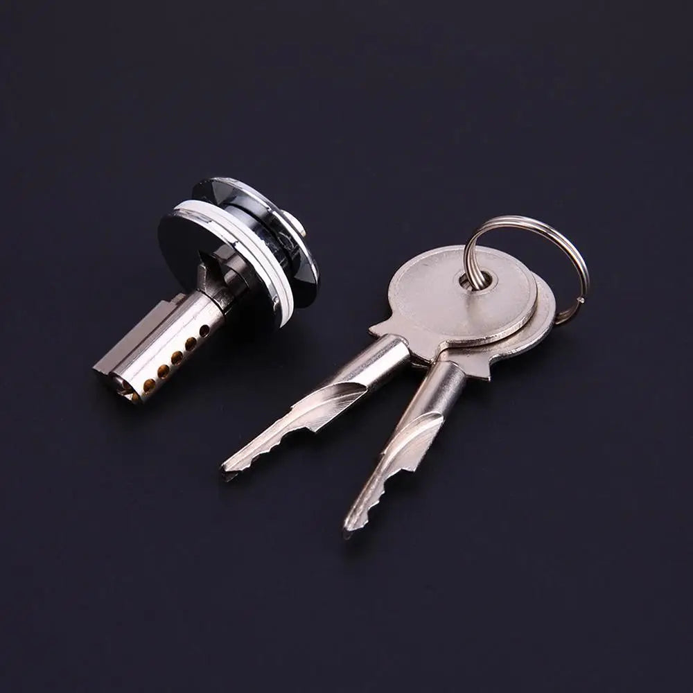 Copper Cylinder Lock for Sliding Glass Door Cabinet Showcase Cabinet Glass Lock Nixie